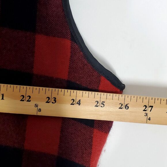 Backpacker Sportswear Field Utility Vest Mens XL Red Black Buffalo Plaid Hunting - Picture 6 of 8